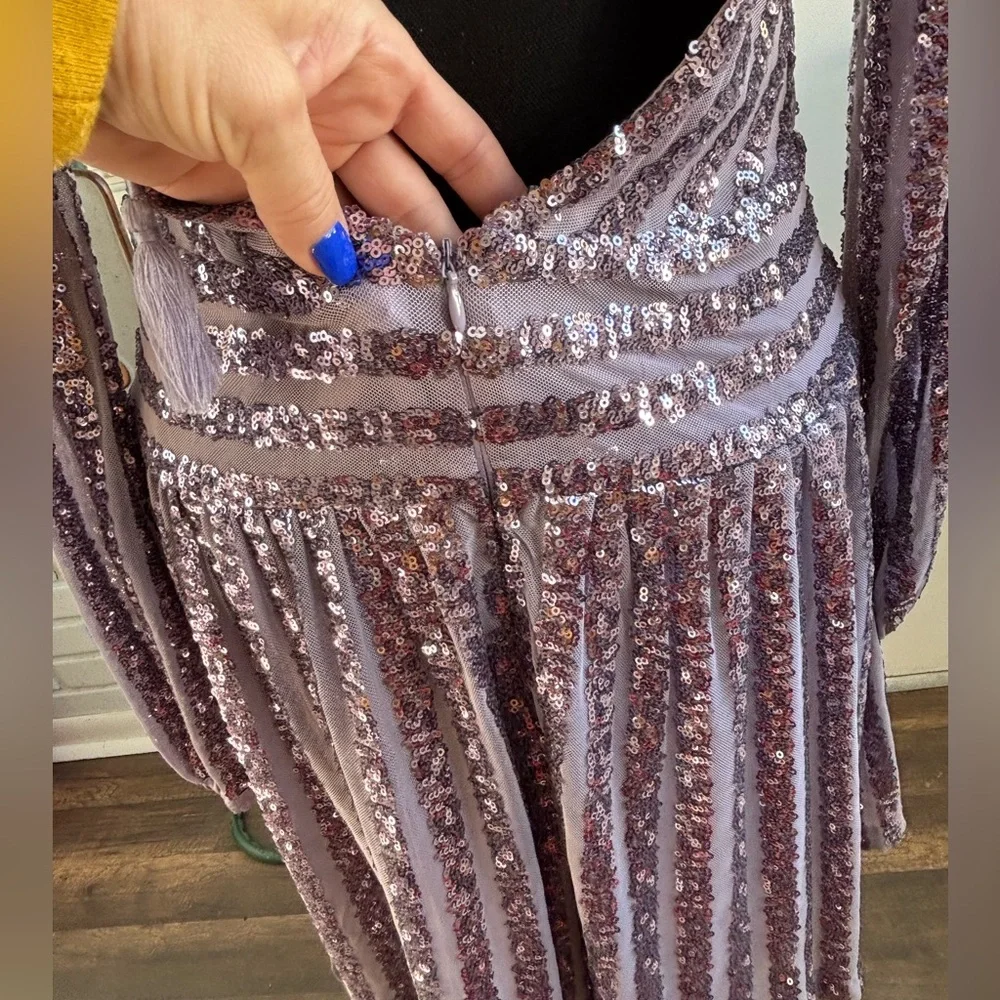 Anthropologie purple sequin